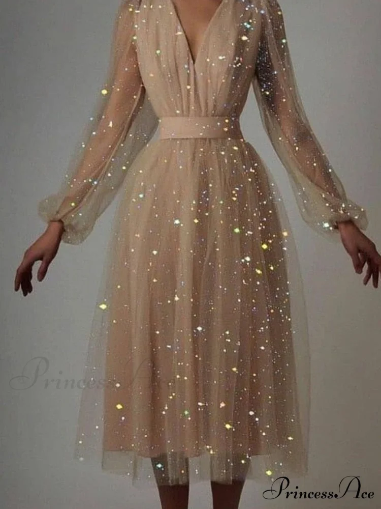 Hollow Office Warm-Season Gown Design Lady Gown V-Neck Women Party Full-Length Sexy Pattern Out Fashion Dress - Image 2