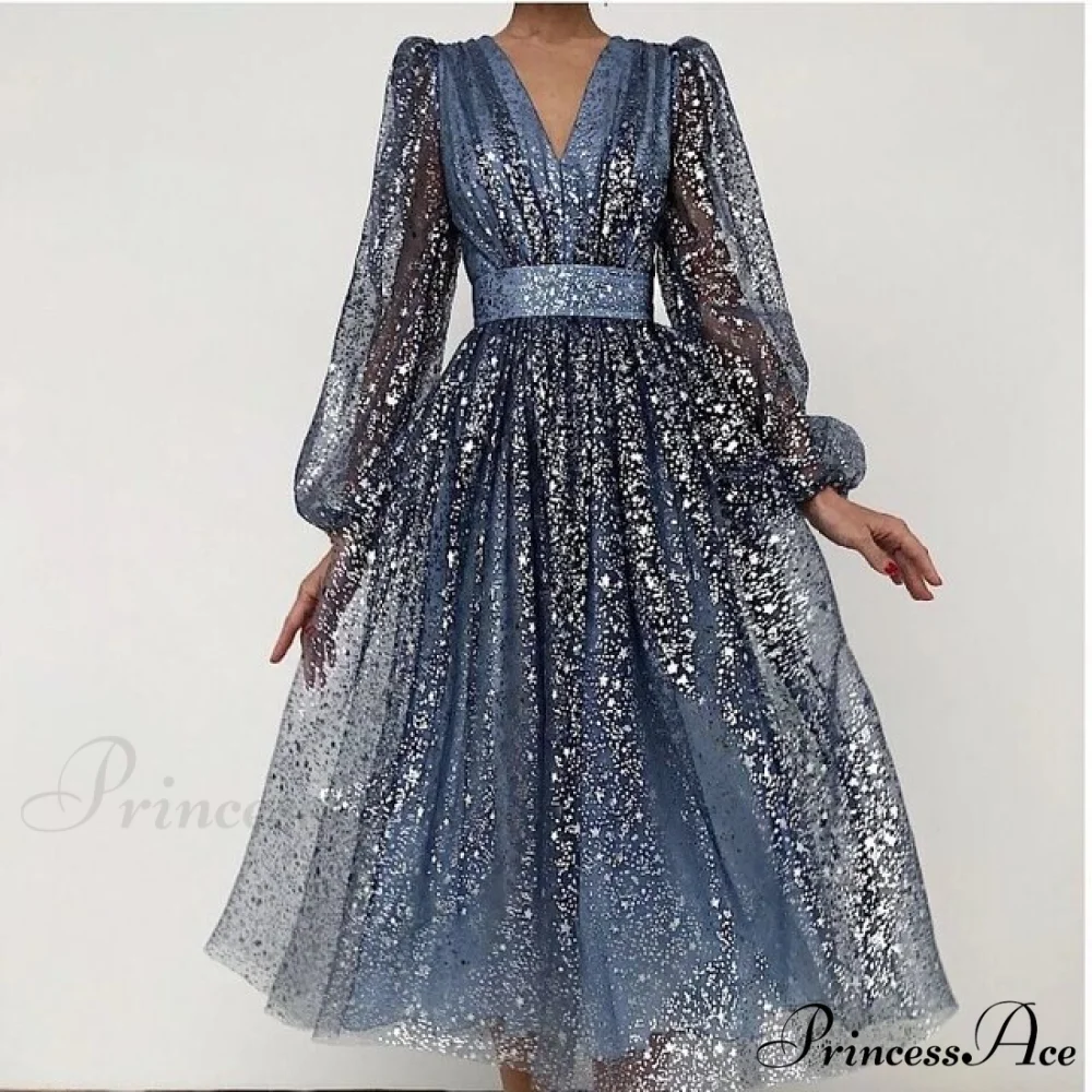 Hollow Office Warm-Season Gown Design Lady Gown V-Neck Women Party Full-Length Sexy Pattern Out Fashion Dress - Image 4