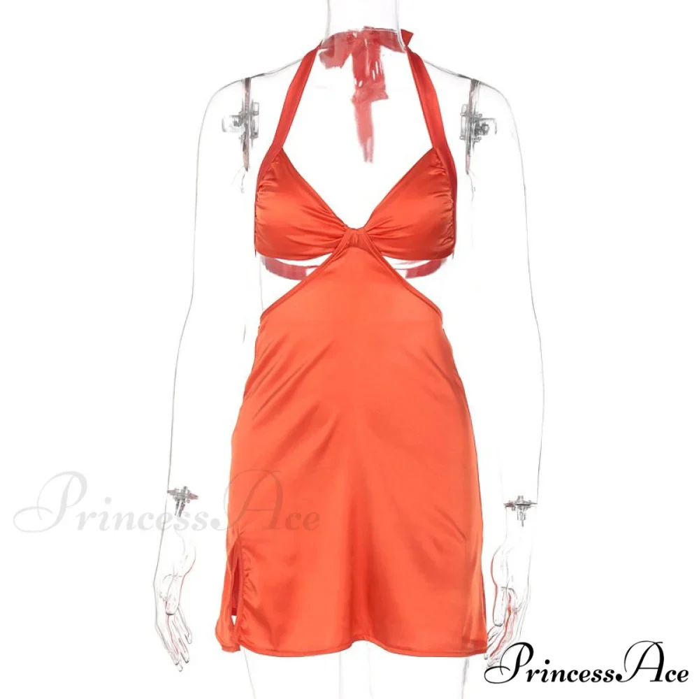Halter Backless Bandage Women Slim Bodycon Hollow Out Warm-Season Mini Strapless Party Sexy Gown Dress - Image 7