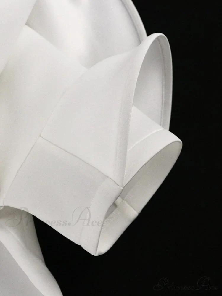 Brief Large with Ruffles Peplum - and Gown White Detail Party Sleeves Size - Image 9