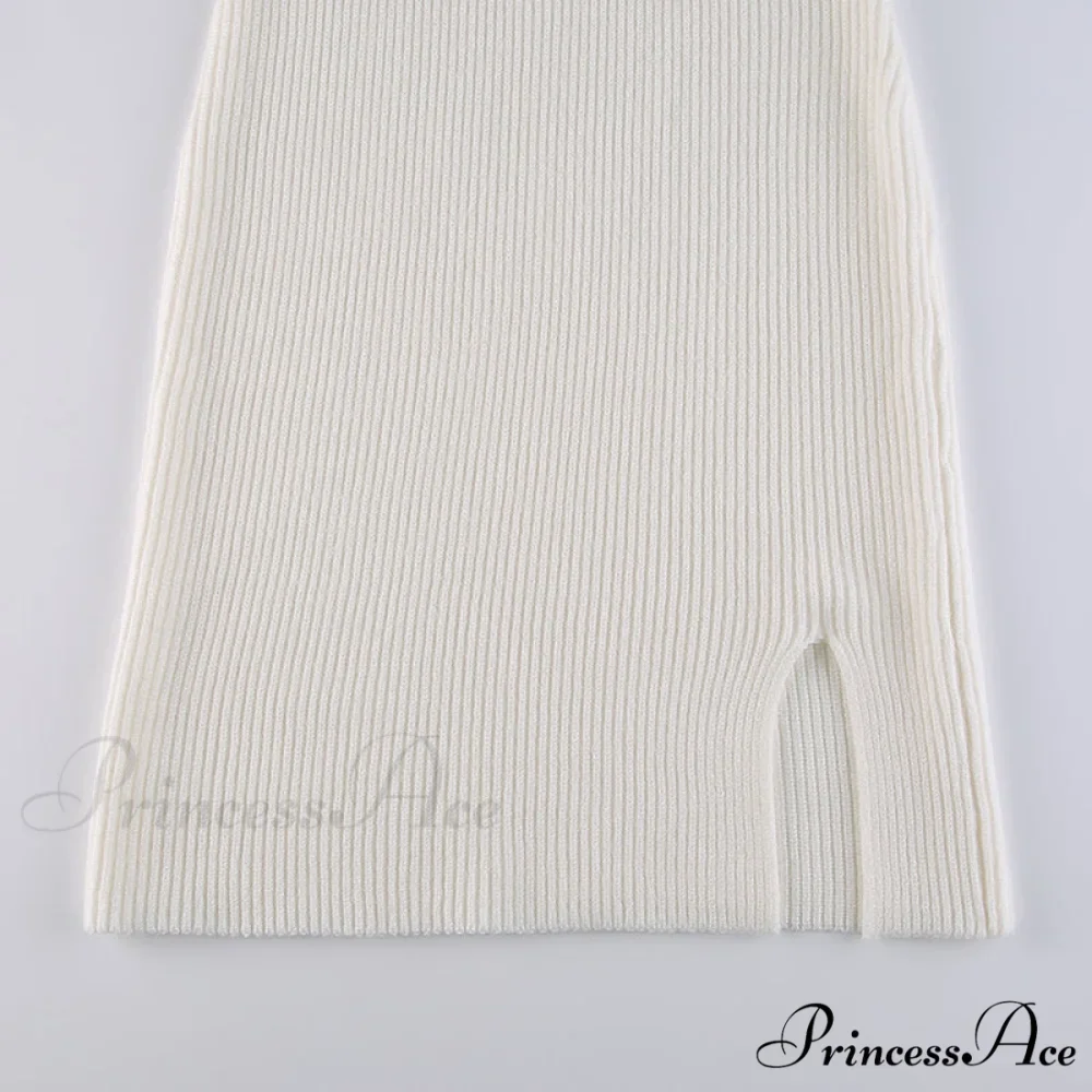 Knitted Sleeves Gown and Women Long Sweater Shoulder Off with Design - Image 18