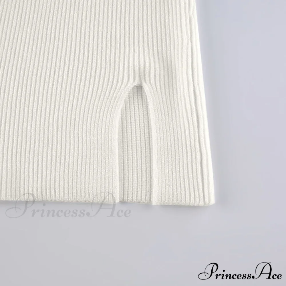 Knitted Sleeves Gown and Women Long Sweater Shoulder Off with Design - Image 19