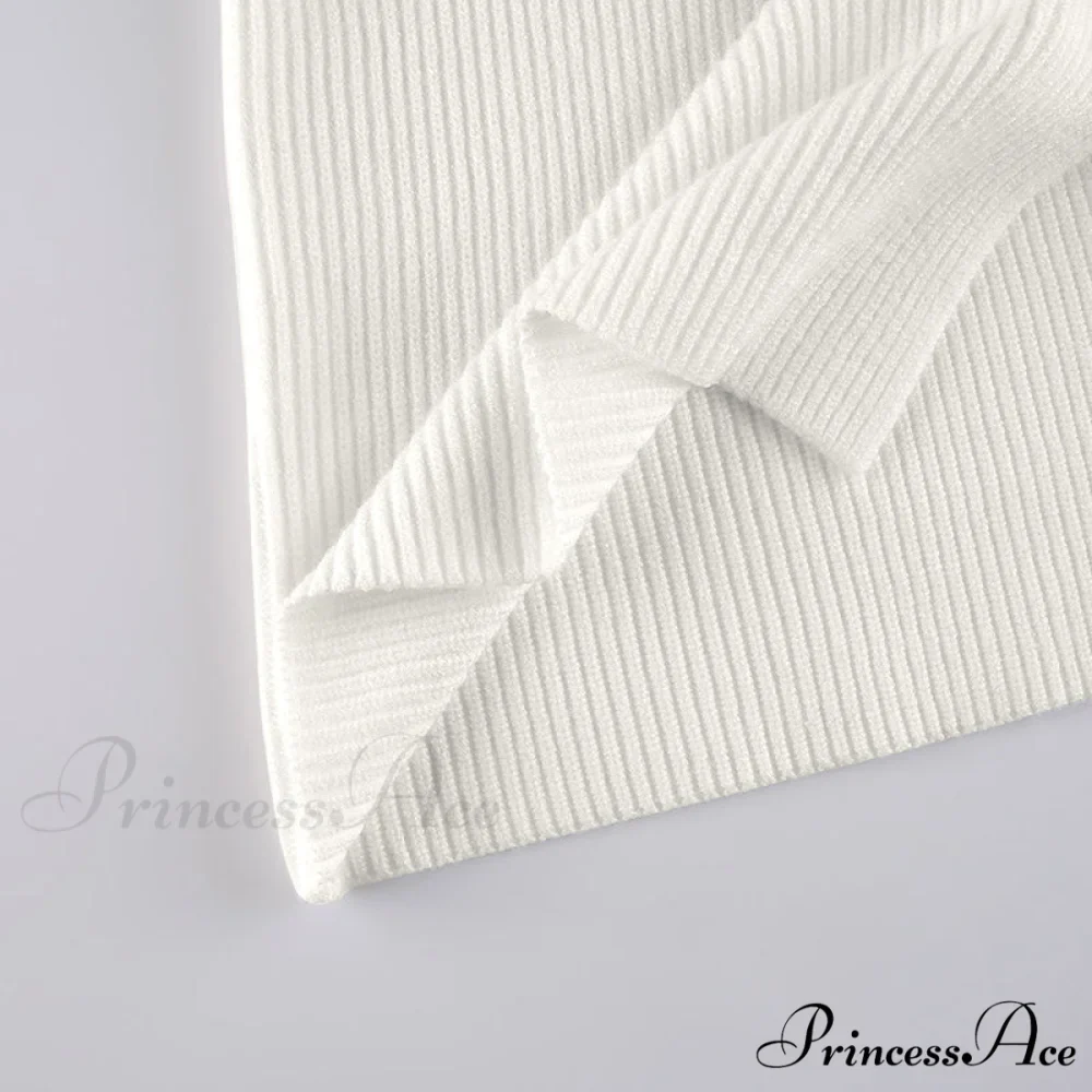 Knitted Sleeves Gown and Women Long Sweater Shoulder Off with Design - Image 21