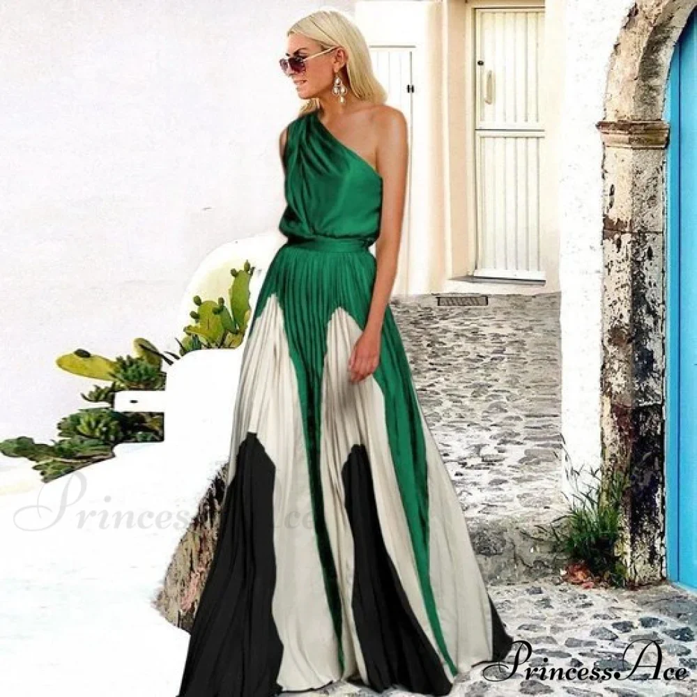 Patchwork Black Club Party High Night One Women's Gown Off - Street Shoulder Dress - Image 5