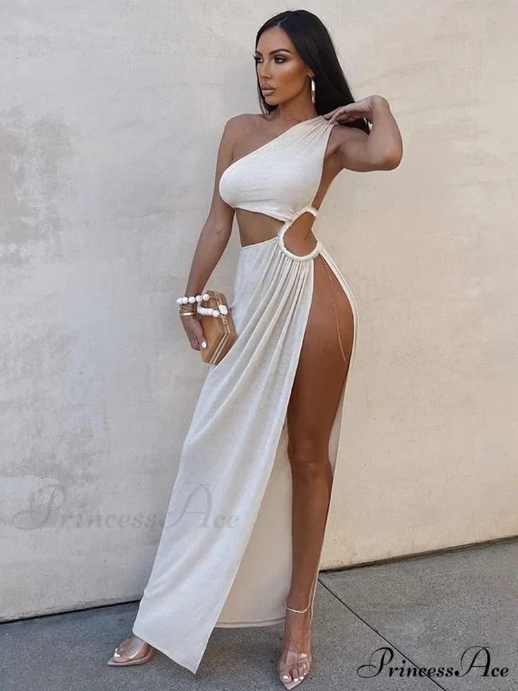 White Shoulder Parties - Women for Split Gown One for Gown and Full-Length Warm-Season Elegant Long Beachwear - Image 3
