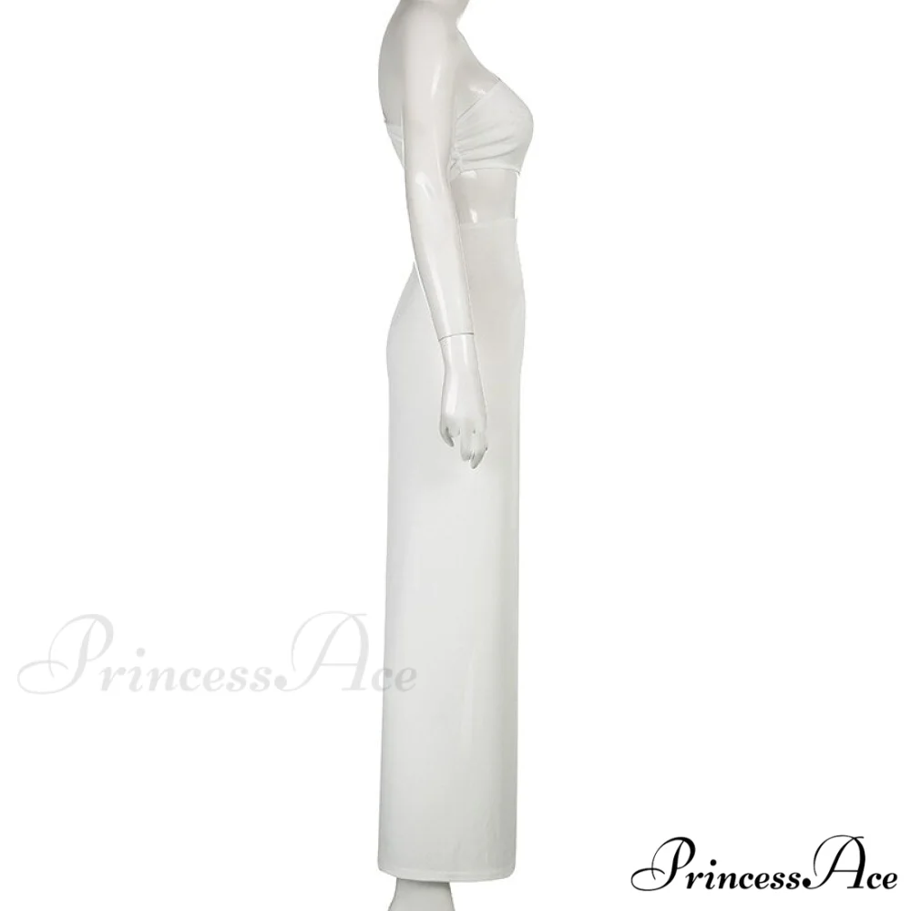 White Shoulder Parties - Women for Split Gown One for Gown and Full-Length Warm-Season Elegant Long Beachwear - Image 8