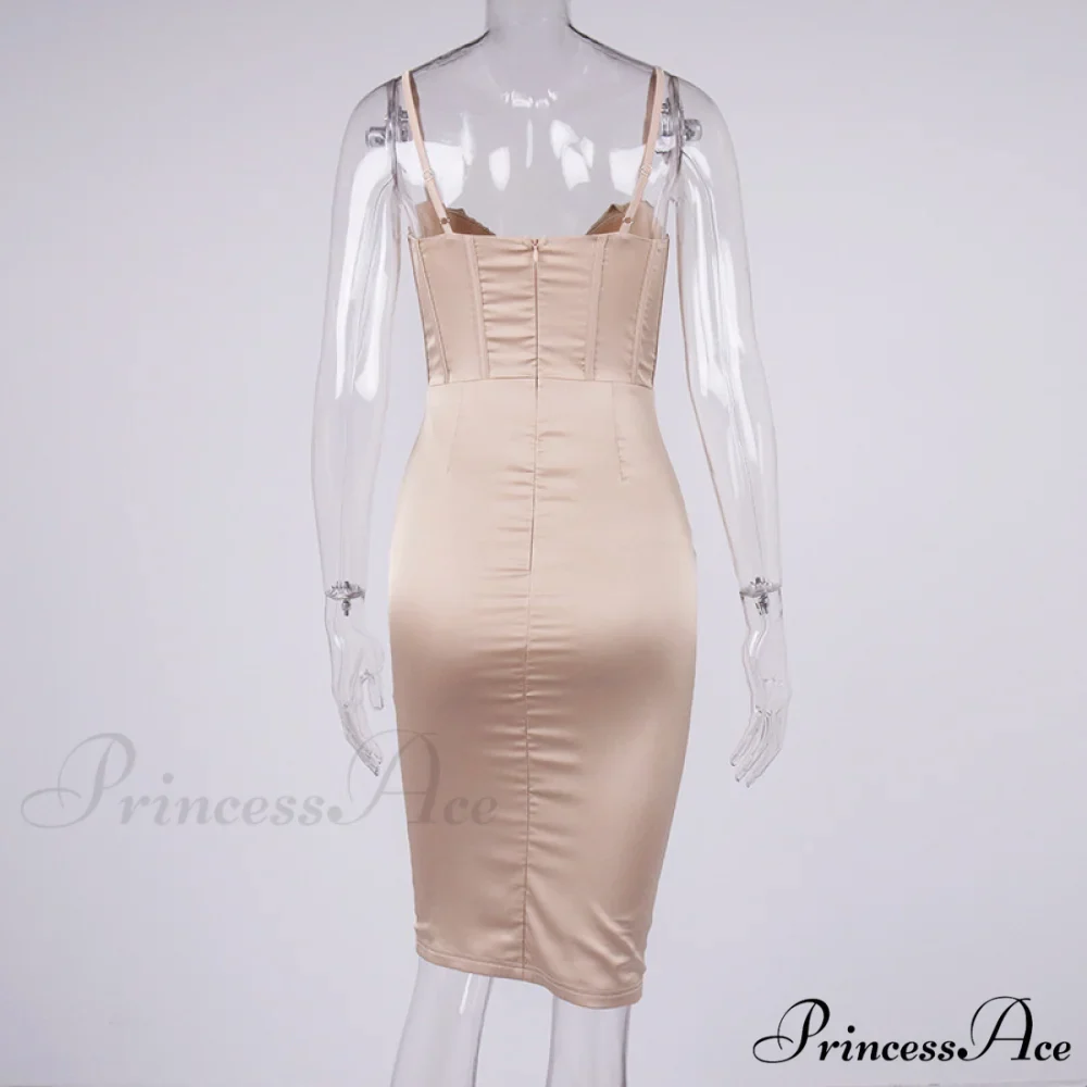 Layer of Gown Satin Evening Club Women Celebrity Double House for - Bodycon Cb Dress - Image 11