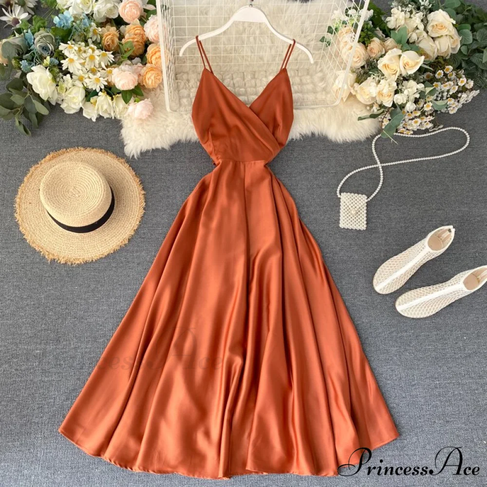 Gown Spaghetti Backless V Women Neck Tank Full-Length Robe Sexy Party Strap Female Long Dresses Festive Warm-Season Vestidos - Image 13