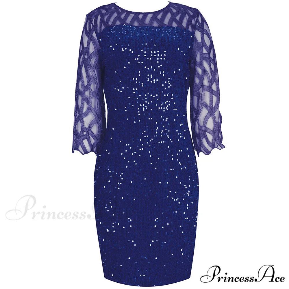 Size Elegant Evening Outfits Sequin Party Women Wedding Plus Bodycon - Warm-Season 4XL Gown - - for Green Gown 5XL - Image 8