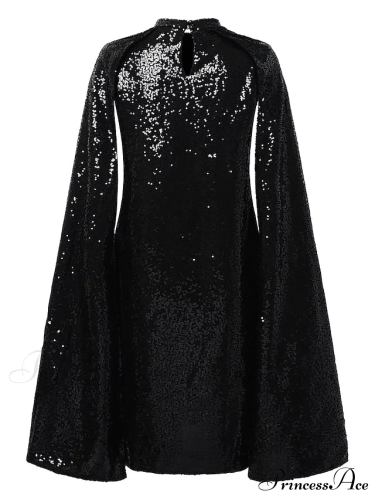 Elegant Women's Silver Party 2024 Crew Gown Sequins Semi Sizes Split Formal Sequin Gown Neck Mini Brief Gold Sleeveless S-XXL - Image 5