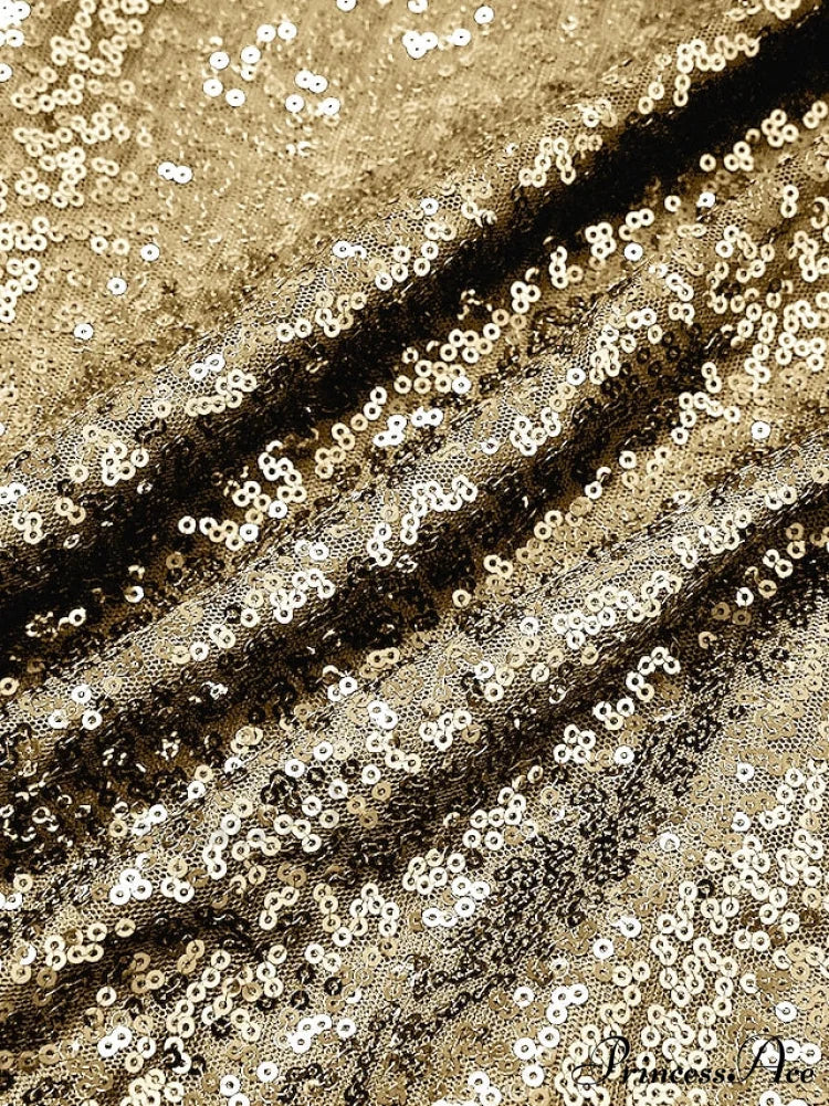 Elegant Women's Silver Party 2024 Crew Gown Sequins Semi Sizes Split Formal Sequin Gown Neck Mini Brief Gold Sleeveless S-XXL - Image 8