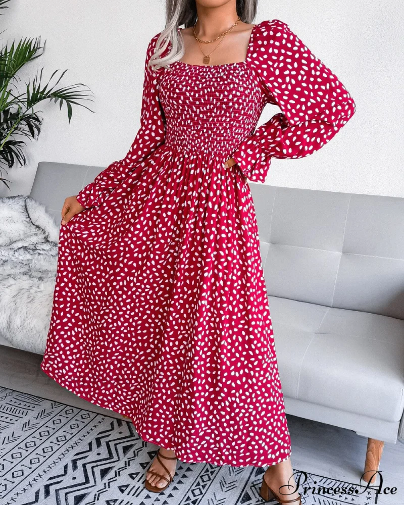 and for Puff Women Gown Elegant Neckline Sleeves with Style Chiffon - Boxy 18123 - Image 4