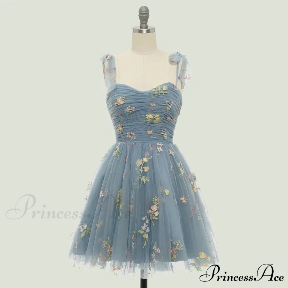 Graduation Gown Green Party Tulle Elegant Tea Adjustable Straps Wedding Length Mint Dress - Image 5