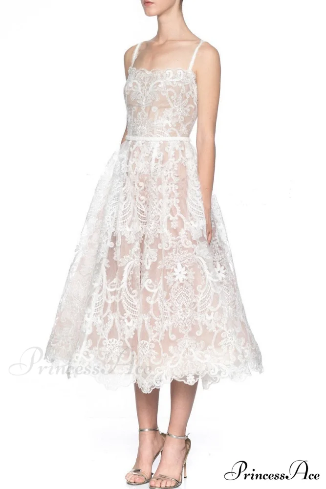 Sundress Backless 2024 Warm-Season Woman Gown Runway Coastal Party Bohemian Sexy Embroidery Lace - Image 2