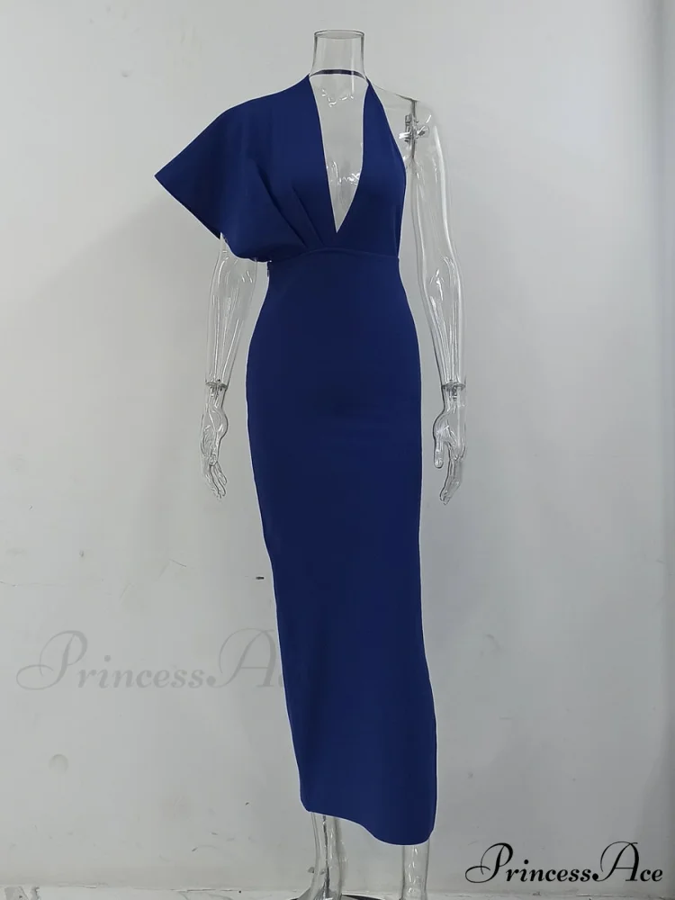 Party Club Neck Backless Orange Black Side Women Trends Long Gown Fashion Evening V Vestidos Gown Draped Split Bandage 2024 - Image 6