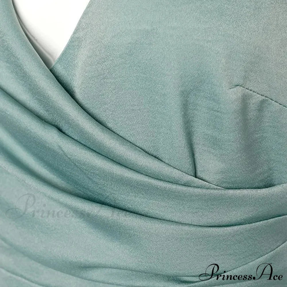 V Warm-Season Gown Sleeveless Design for Party Elegant Neck Women - Image 10