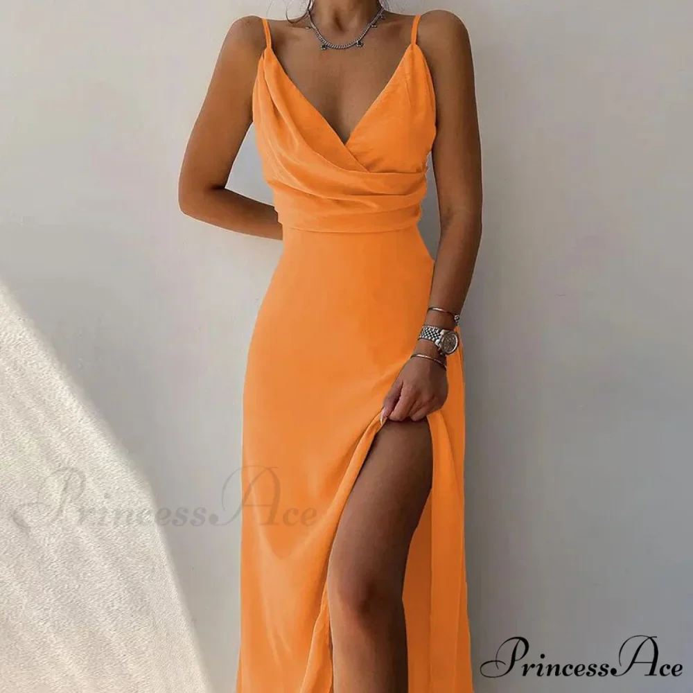 V Warm-Season Gown Sleeveless Design for Party Elegant Neck Women - Image 4