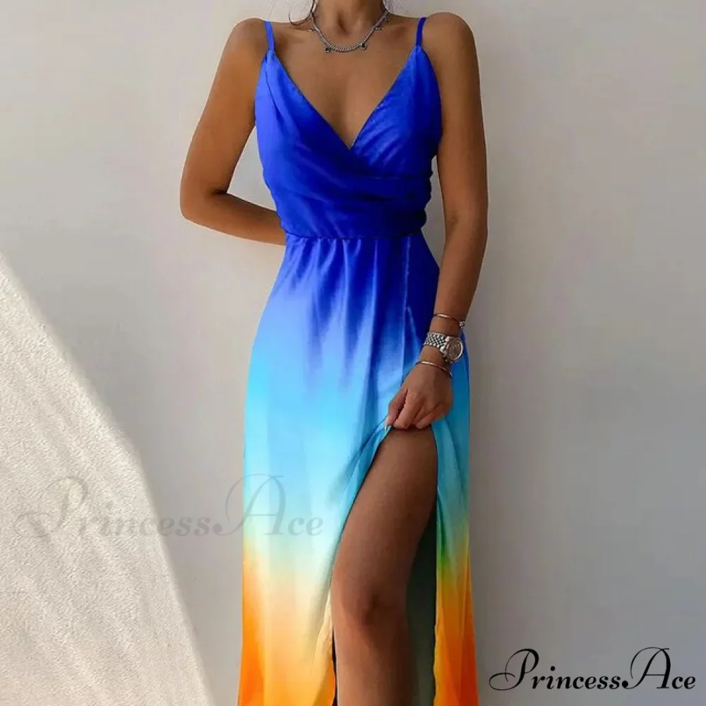 V Warm-Season Gown Sleeveless Design for Party Elegant Neck Women - Image 7