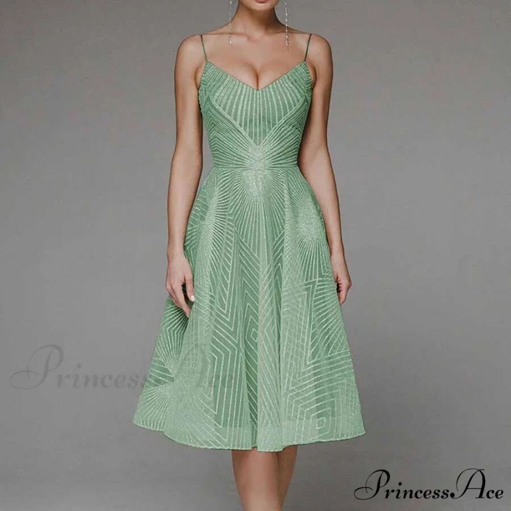 Guest Embroidered Formal Elegant Midi Warm-Season Wedding Evening Party - Backless Gown for Women Dress - Image 8