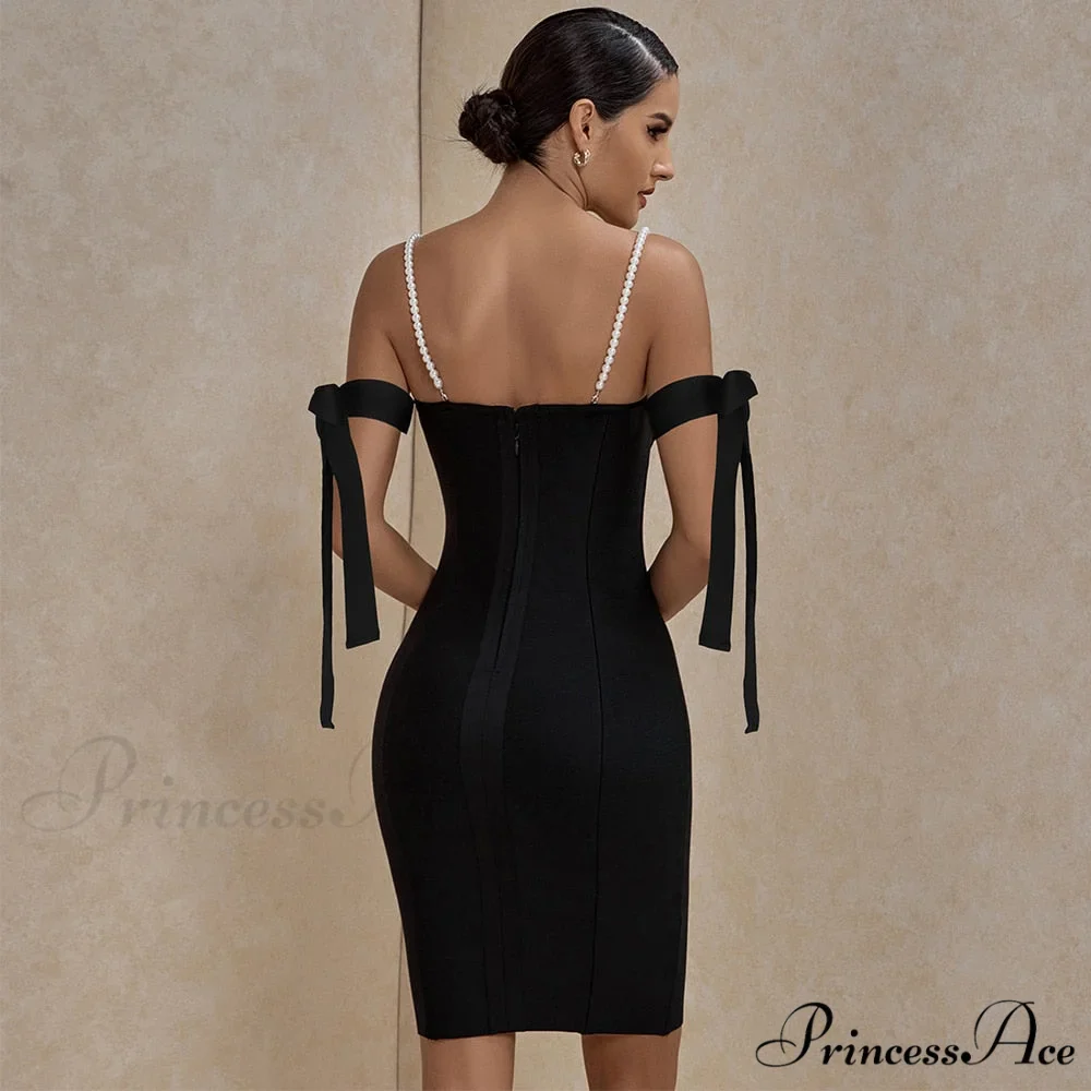Party Warm-Season Black Shoulder in for Women's - Club Red Bodycon Off Bandage Gown Purple and White Gown Outfits - Image 2
