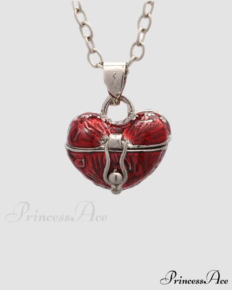 with Necklace Locket Heart Chain Pendant - Image 2