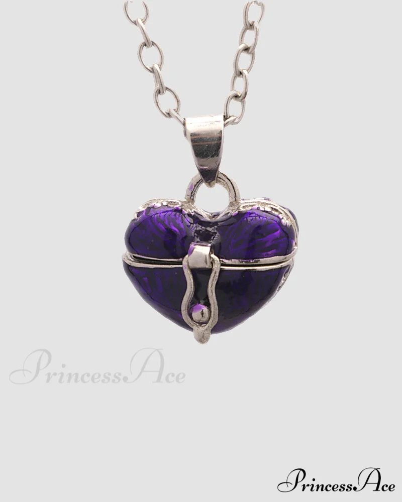 with Necklace Locket Heart Chain Pendant - Image 3