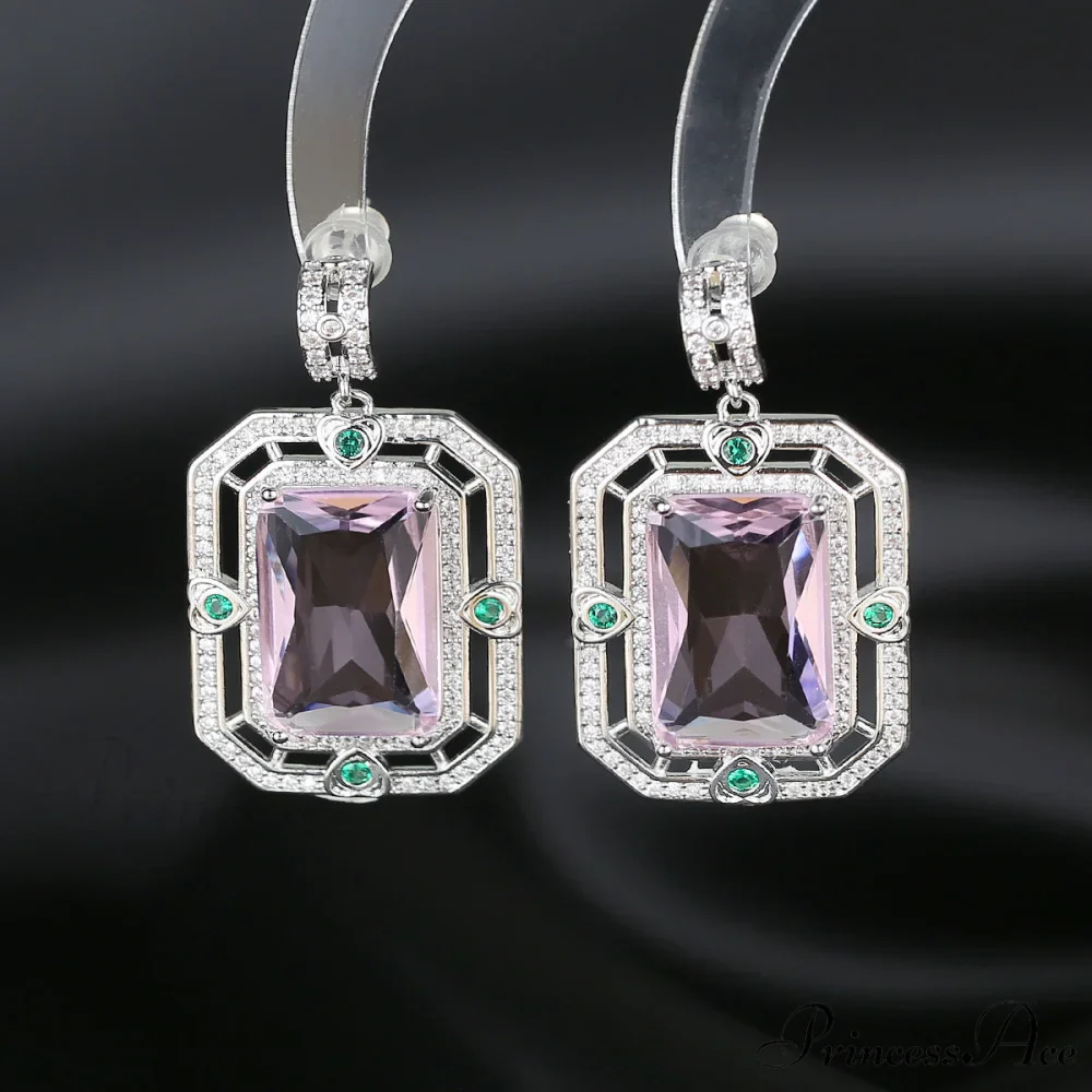 Zircon Geometric Earrings - Image 4