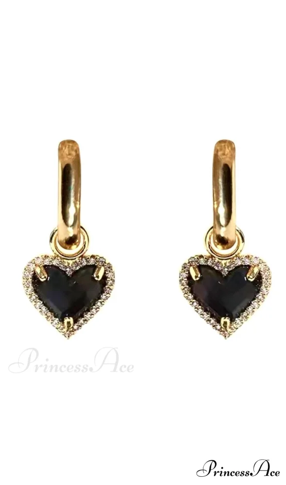 VINTAGE SHAPED HEART EARRINGS - Image 3