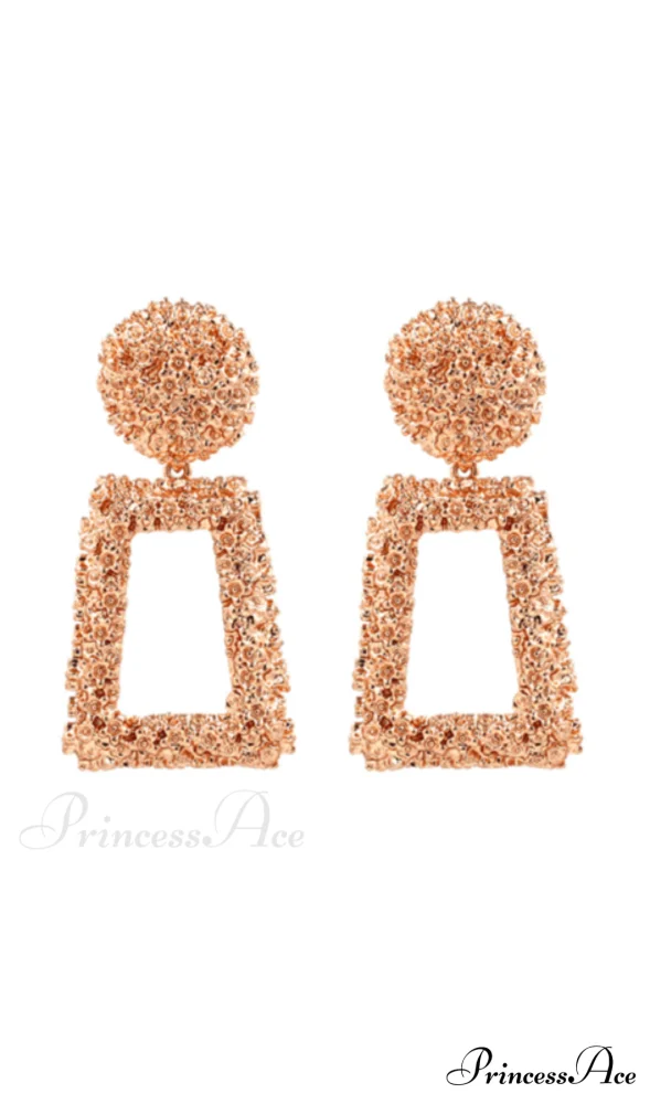 DOOR KNOCKER TEXTURED EARRINGS - Image 2