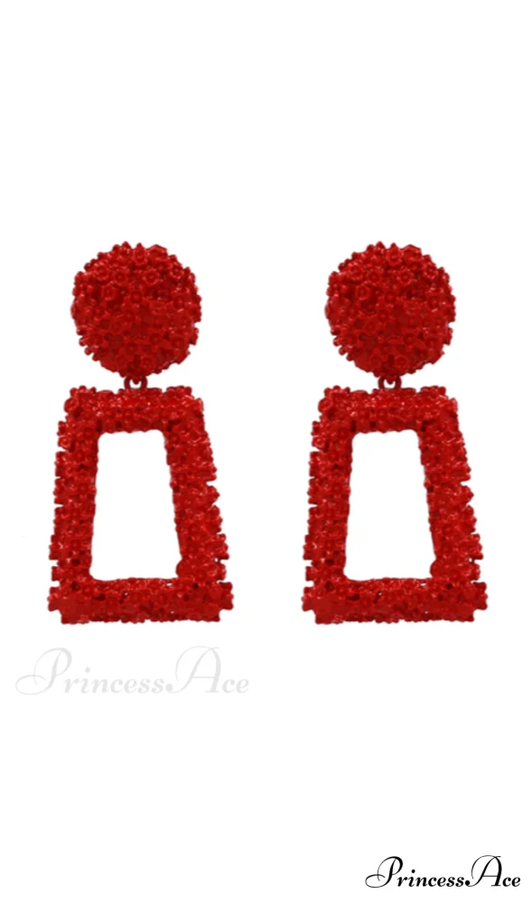 DOOR KNOCKER TEXTURED EARRINGS - Image 4