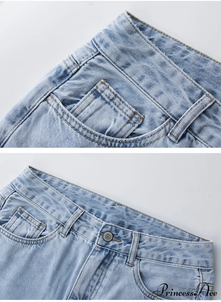 Loose Denim Low Vintage Mom 2024 Leg Baggy New Blue Y2k Waist Fashion Straight Trousers Jeans Women Washed Pants Jeans - Image 8