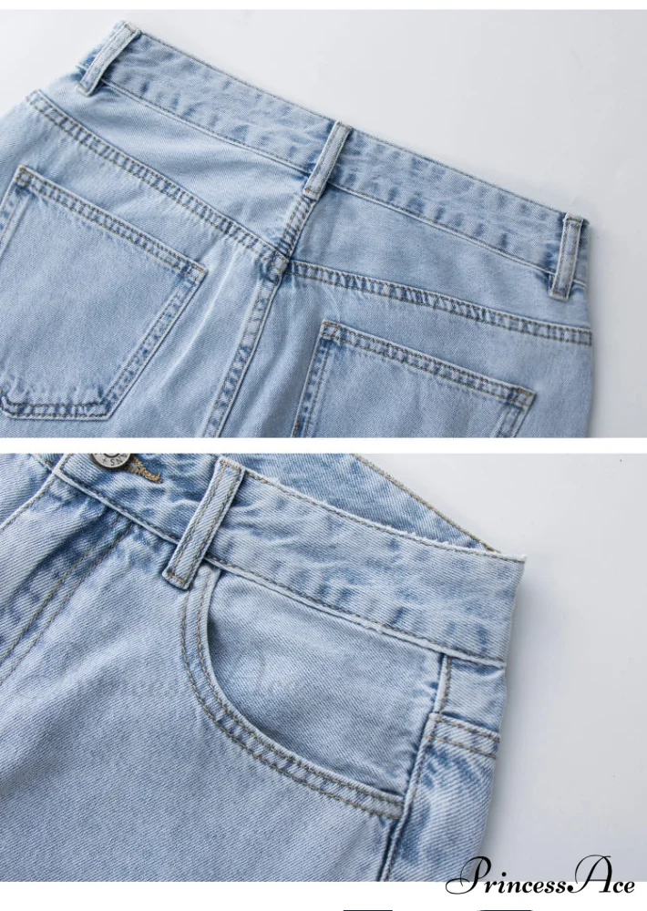Loose Denim Low Vintage Mom 2024 Leg Baggy New Blue Y2k Waist Fashion Straight Trousers Jeans Women Washed Pants Jeans - Image 9