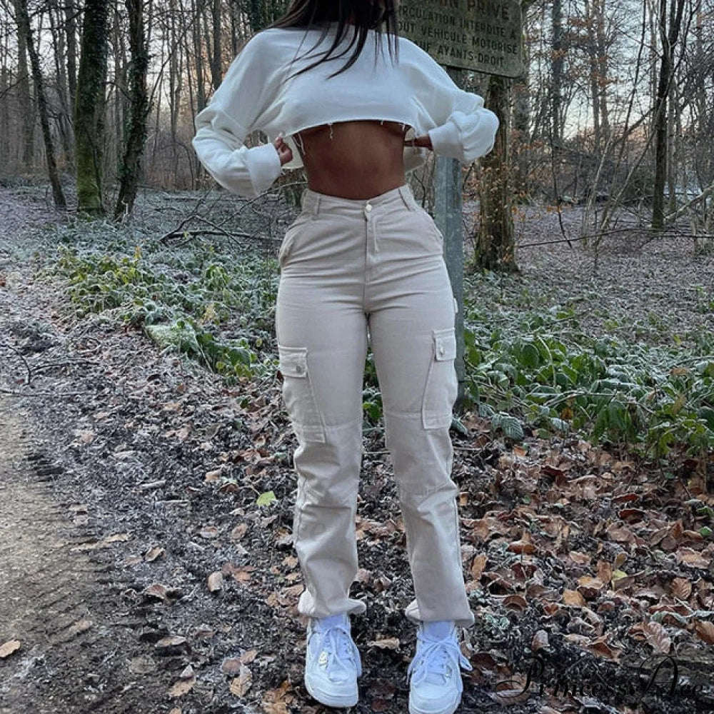 Slim Elastic High Waist Vintage Streetwear Jeans - Image 8