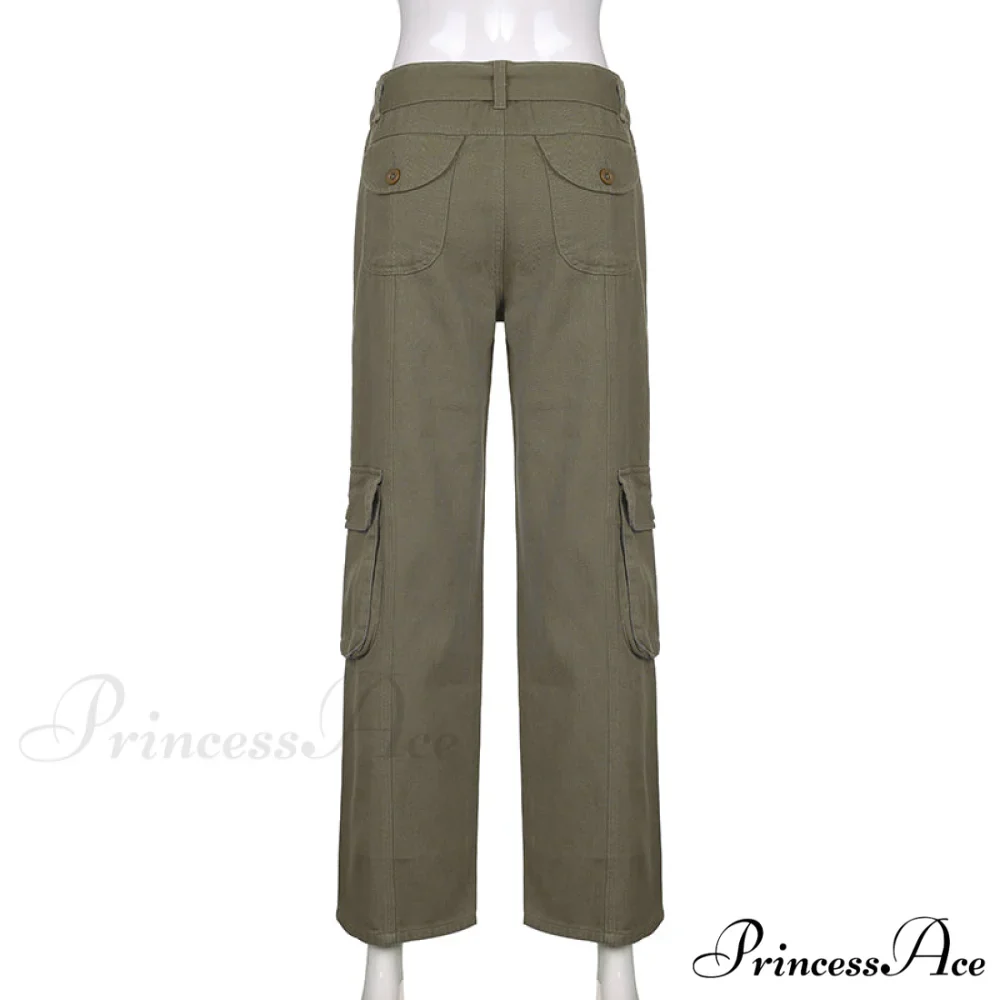 Cargo Streetwear Mom Pants Baggy Low Leg Waist 90s Denim Vintage Wide Jeans Trousers Trendy Korean Grunge Hippie Outfits - Image 12