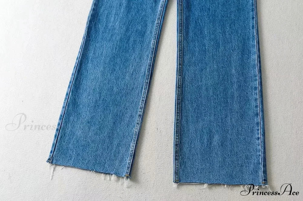 Leg Straight Denim Casual Fashion Women's - Baggy Jeans High Waist Fit - Image 13