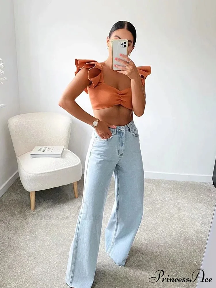 Leg Straight Denim Casual Fashion Women's - Baggy Jeans High Waist Fit - Image 4