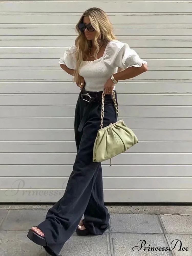 Leg Straight Denim Casual Fashion Women's - Baggy Jeans High Waist Fit - Image 6