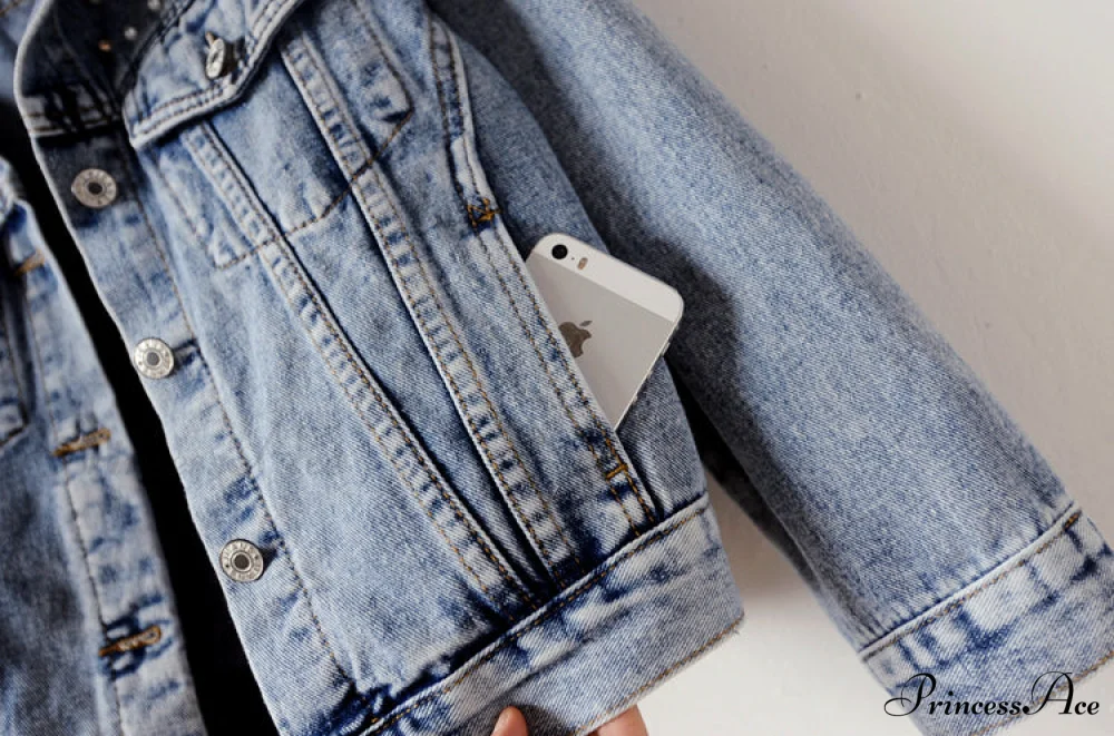 with Detailing New Autumn Women's Jacket Pearl - Denim Collection - Image 10