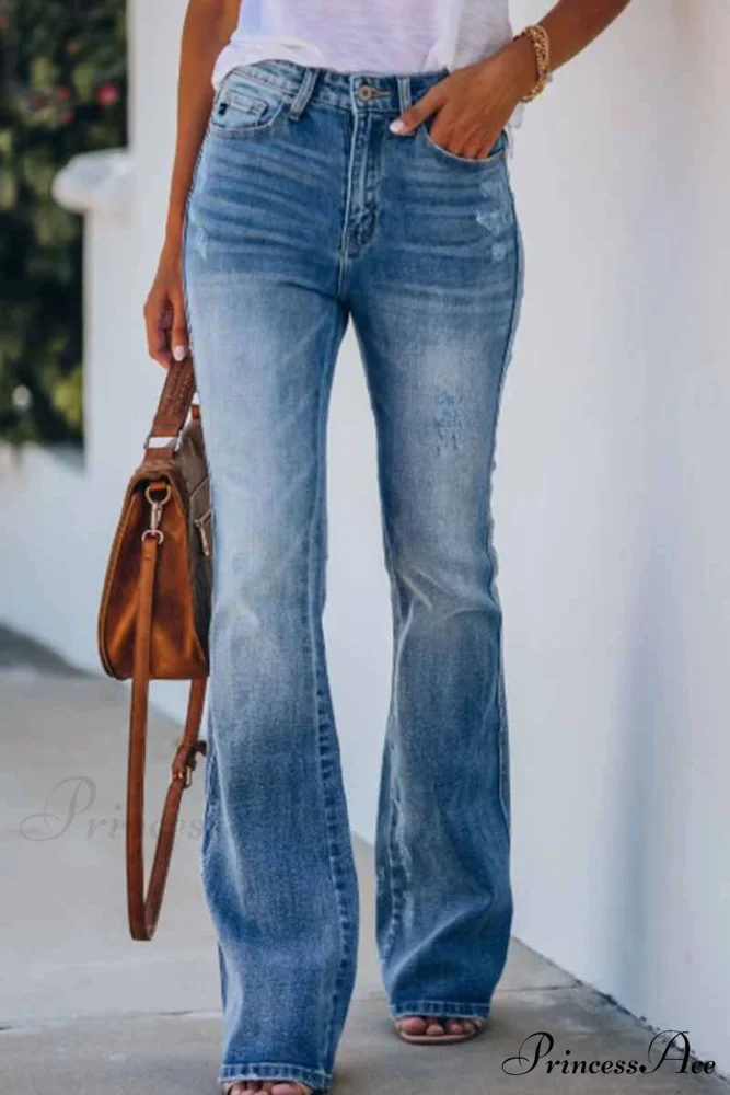 for Pants Mid Rise Denim Fitted Women - Image 3