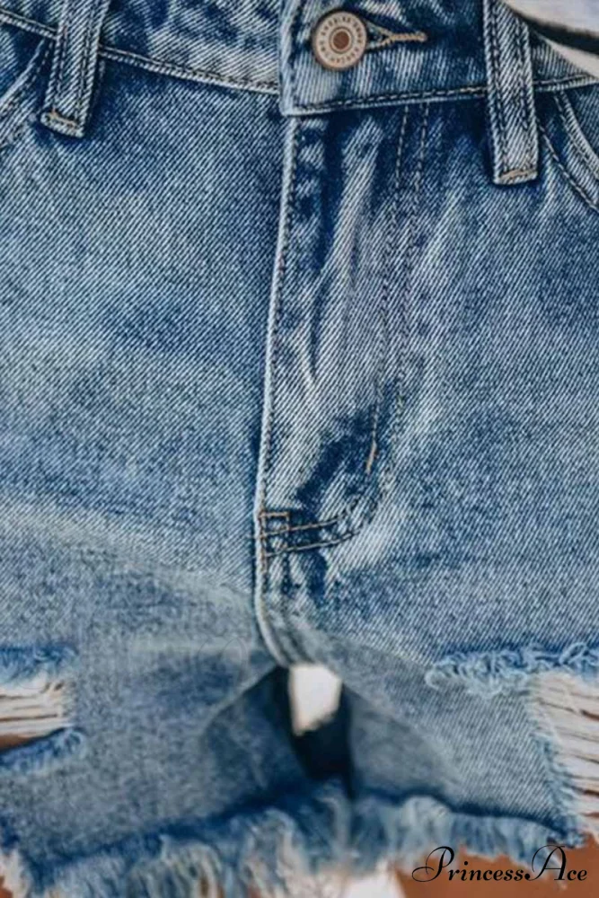 Blue with Loose Jeans Buttons - Image 3