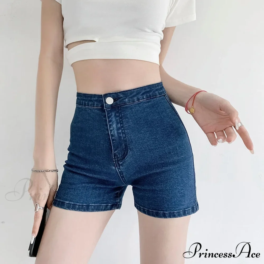 Peach Lady Warm-Season Skinny Shorts Shorts - Cycling Sexy Elegant Women's Brief Casual Jeans Denim 2024 Harajuku - Image 4