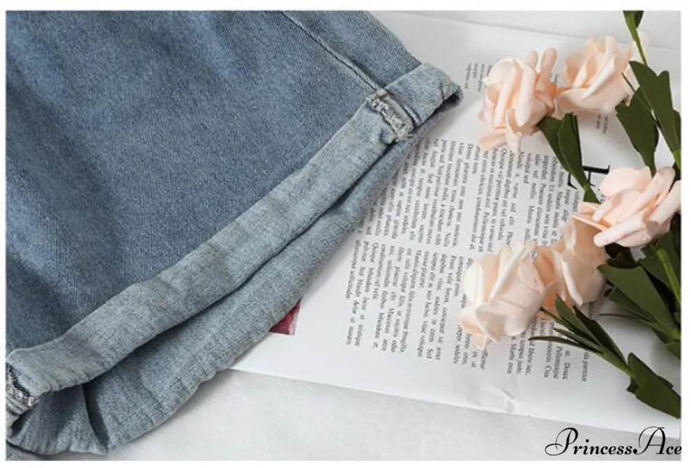 Brief Warm-Season Casual Waist Fashion Elastic Leg Women High Jeans Shorts Waist Denim Wide Loose Size Plus Female - Image 9