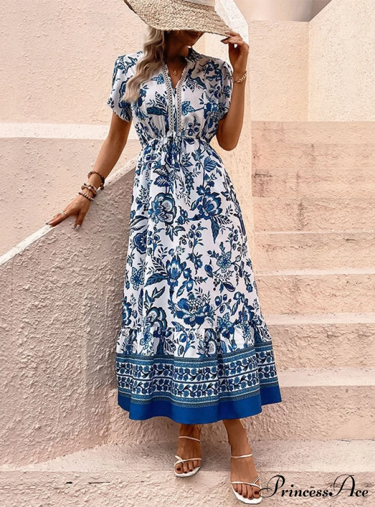 Brief Gown Bohemian with Arm Print - Image 3