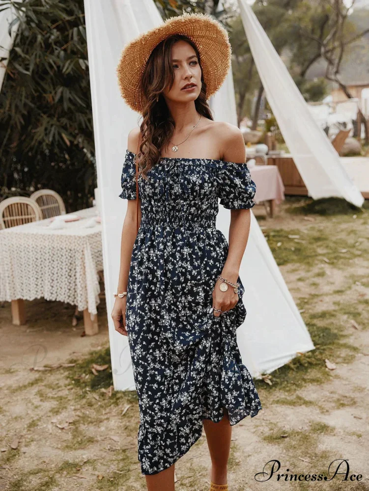 Gown with Brief Bohemian Arm Print - Image 6