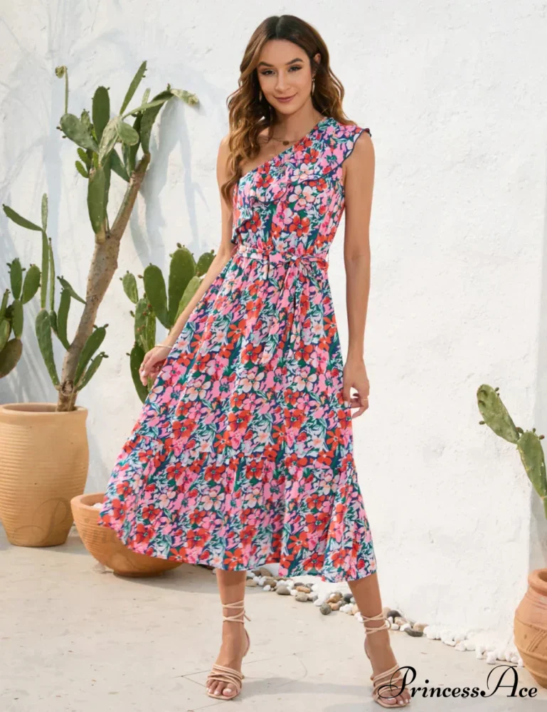 Shoulder Patterned One Dress - Image 2