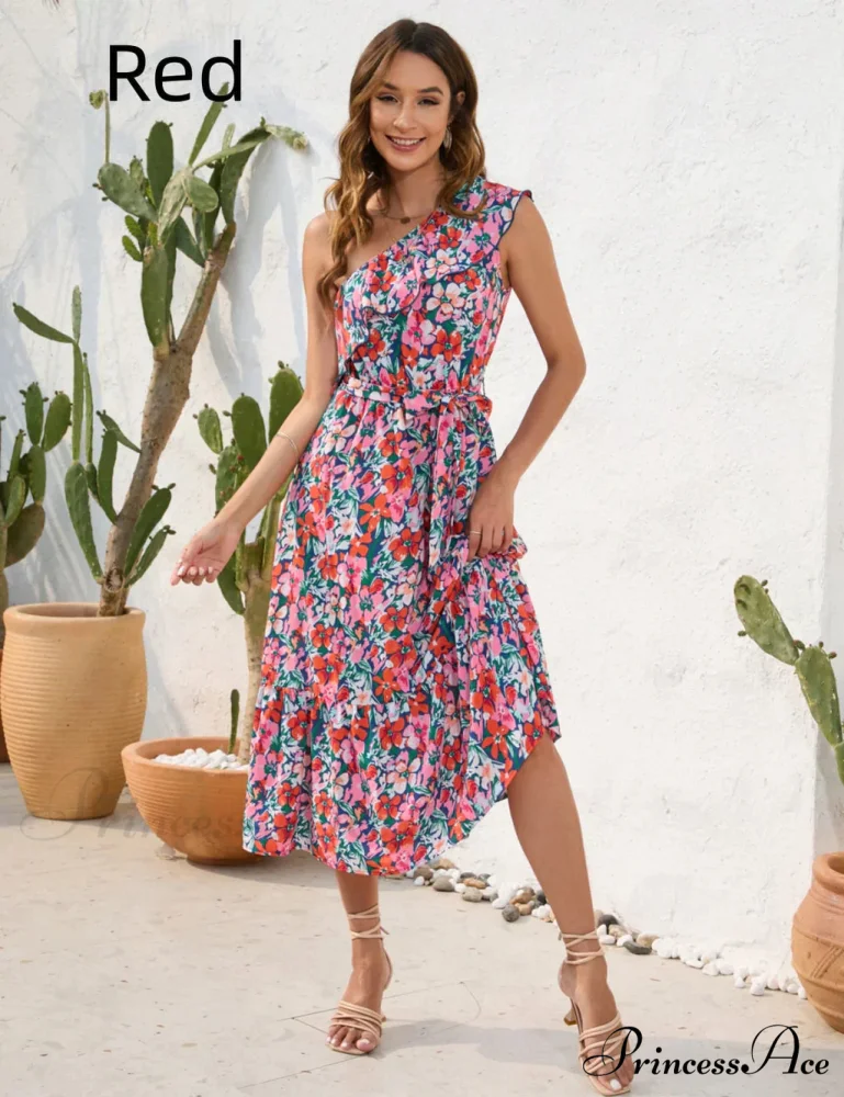 Shoulder Patterned One Dress - Image 3