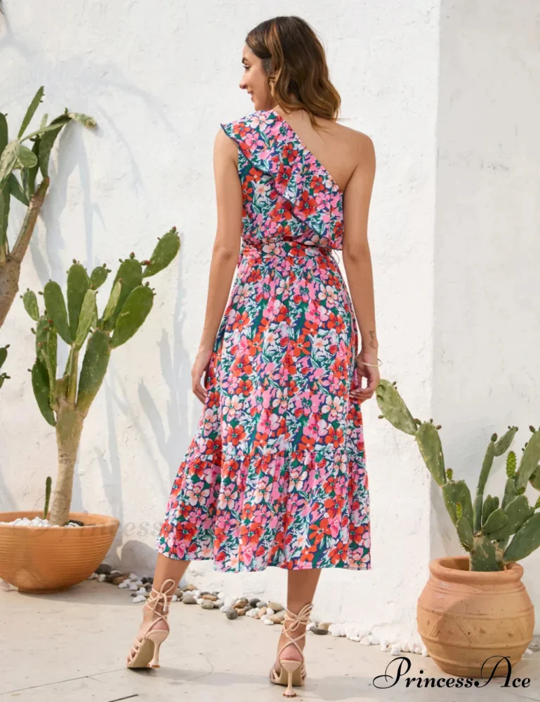 Shoulder Patterned One Dress - Image 4