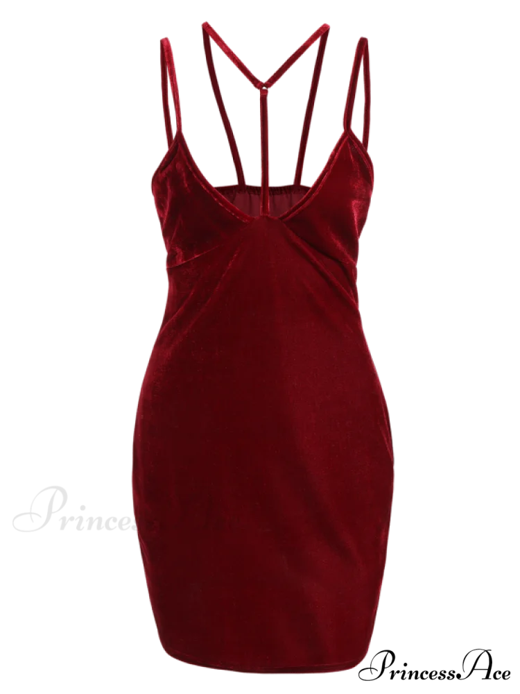 Chic Low - Strappy Gown Velvet Cut - Image 3