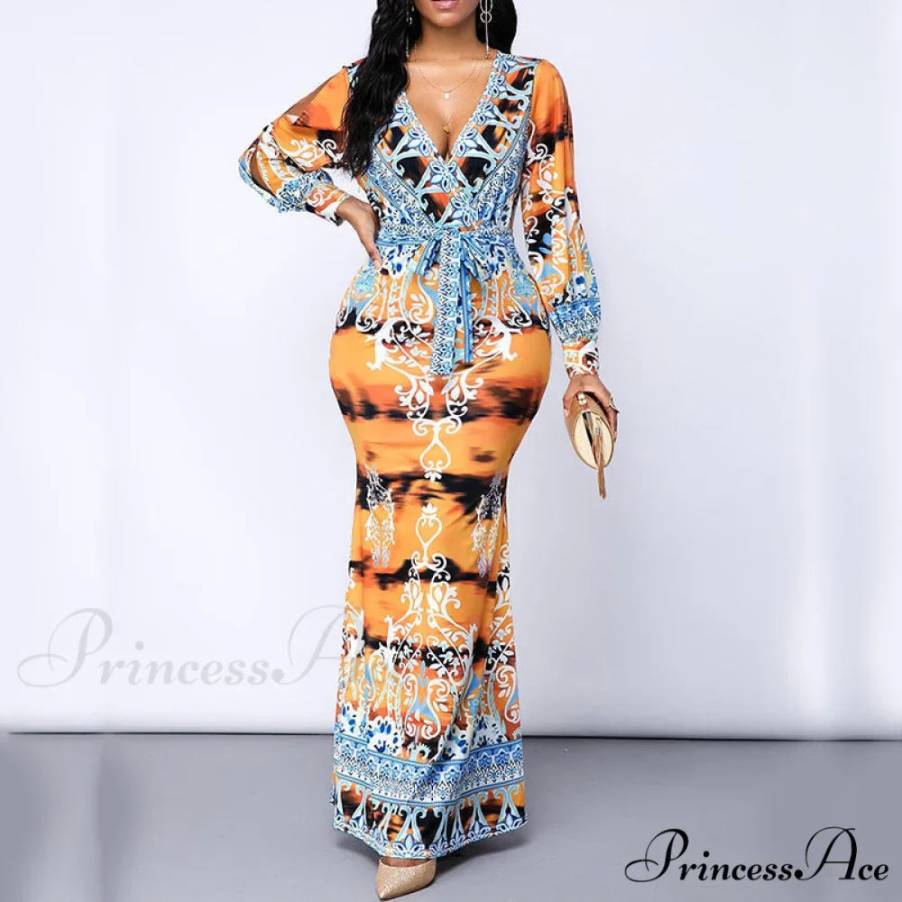 Colorblock Sashes Party Design for Elegant Gown Women - Image 2
