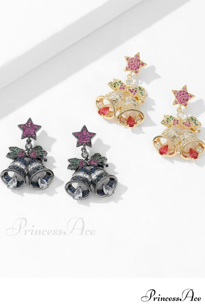 Bell with Earrings Pentagram Zircon - Image 7
